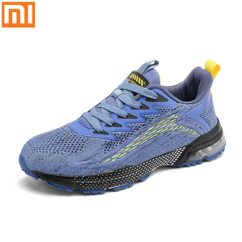 

Мужские беговые кроссовки Xiaomi, модные кроссовки Flyknit, уличная прогулочная обувь, мягкая амортизирующая Спортивная тренировочная обувь для ...