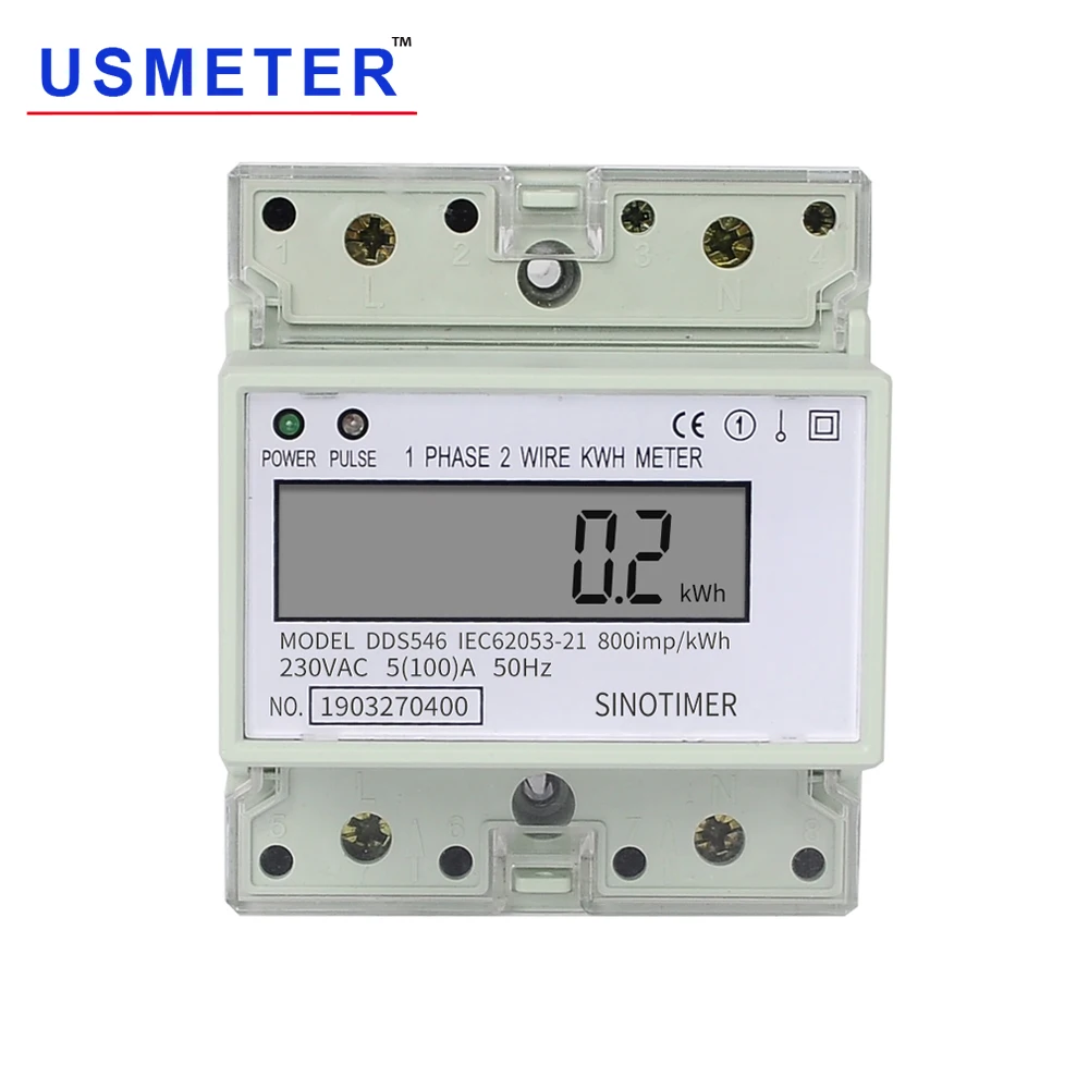 

Измерительный прибор, измерительный прибор, рельсовый, 99999,9 Ватт, кВтч, однофазный, электрический, цифровой