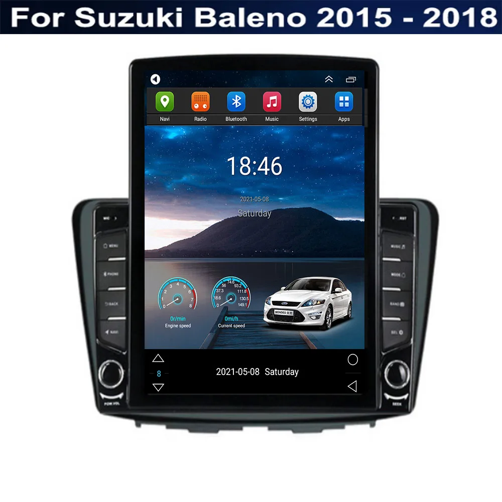 

For Tesla Style 2 Din Android 12 Car Radio For Suzuki Baleno 2015-2035 Multimedia Video Player GPS Stereo Carplay RDS Camera