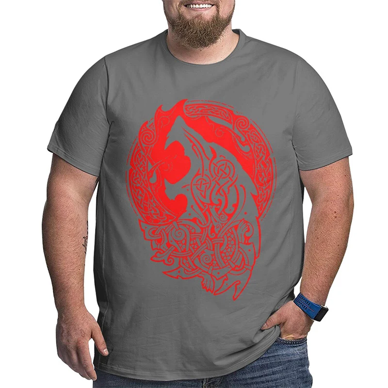 

Funny Viking Pattern 3D Printing Man T Shirt Breathable Xxs-6xl Harajuku Male Top Tees Loose Round Neck Teenager Streetwear