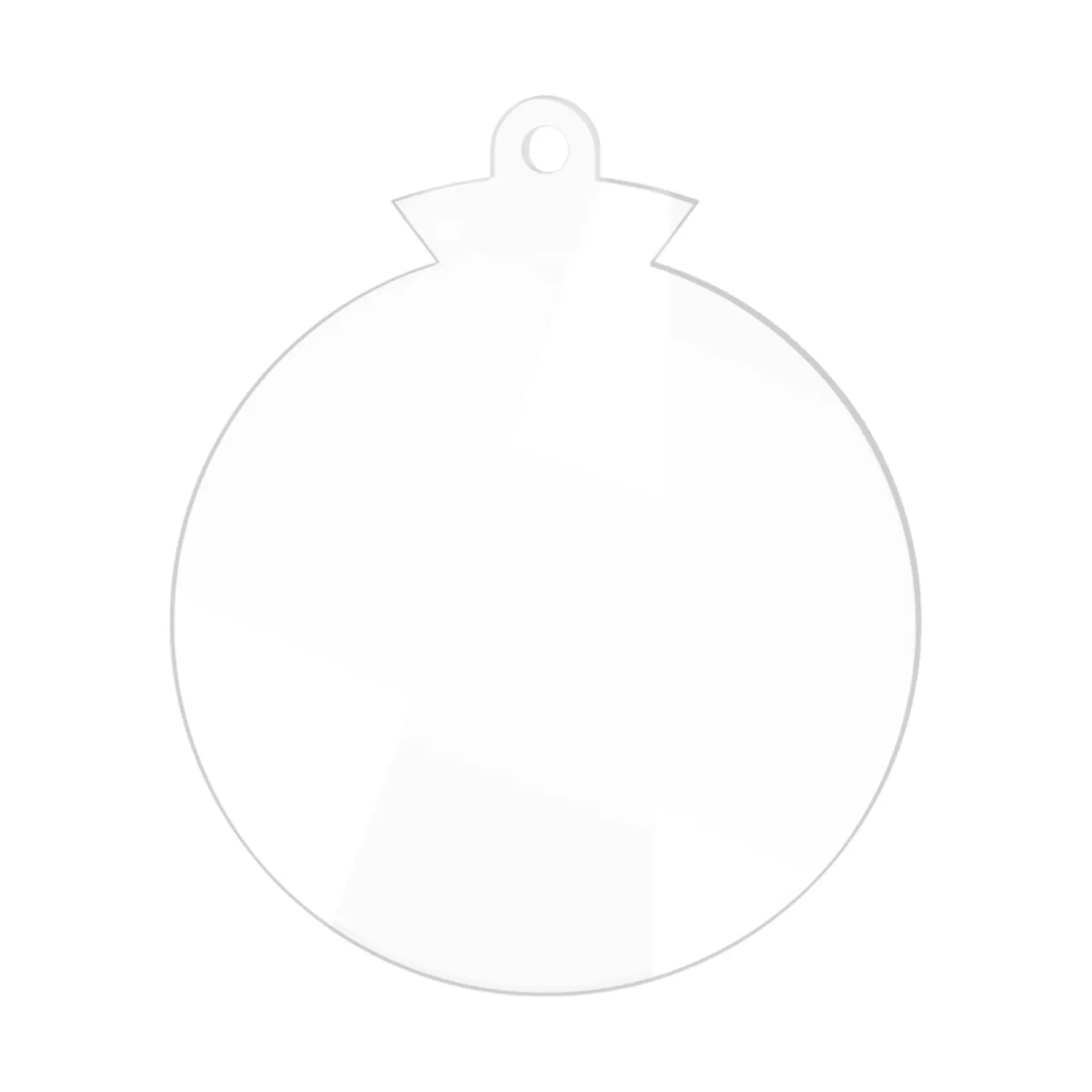 

Круглый акриловый диск, прозрачный диск в форме снежного шара, Рождественское украшение, толщиной 2 мм, зеркальные акриловые диски, бирки дл...
