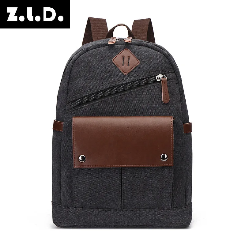 

Z.L.D. Модный брендовый дизайнерский холщовый рюкзак унисекс, дорожный ранец на короткие расстояния, молодежная Студенческая сумка для ноутбука