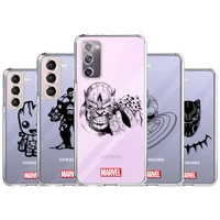 case for samsung galaxy s22 s21 ultra s20 fe s10 plus waterproof phone funda note 20 10 lite 9 clear cover cool marvel avengers