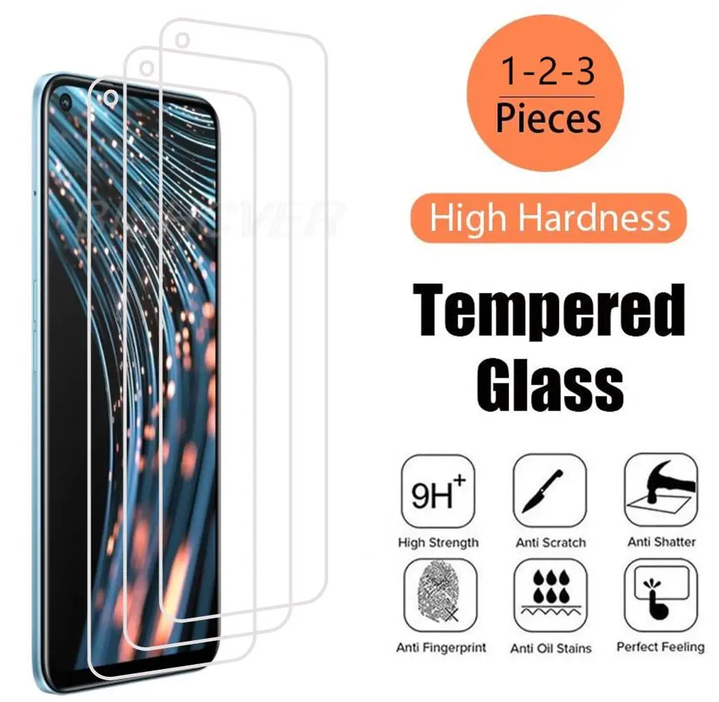 

For Realme V25 5G HD Tempered Glass Protective On For Realme 9 Pro Phone Screen Protector Film Cover