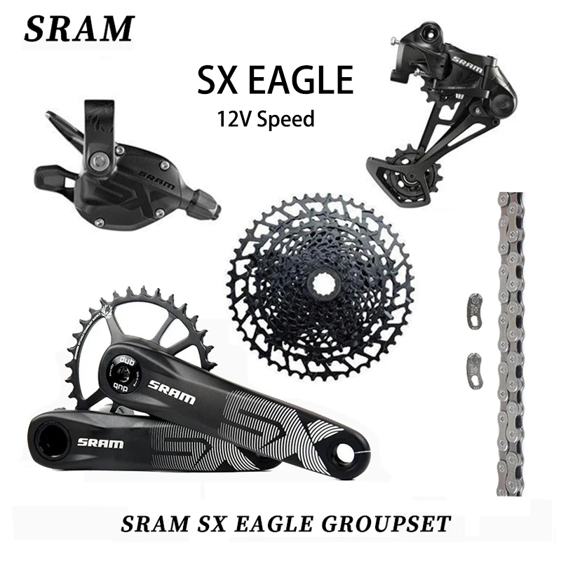 

SRAM SX EAGLE 1X1 2-скоростной MTB велосипедный групповой набор DUB кривошипный рычаг переключения передач задний переключатель цепи 11-50T кассета велосипедный комплект
