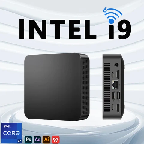 МИНИ-ПК Windows 11 Intel Core i9 8950HK 16 ГБ ОЗУ 1 ТБ SSD Компьютер Dual WIFI 6 BT5.2 4K HD Мини-игровой офисный кабинетПК