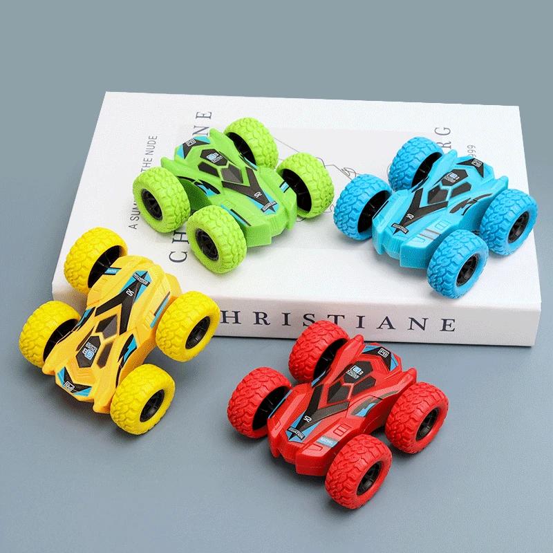 

New 360 Tumbling Spinning Toy Car Turned To Kid Gift Car Toys Children Inertia Double-sided Dump Truck Resistant Falling