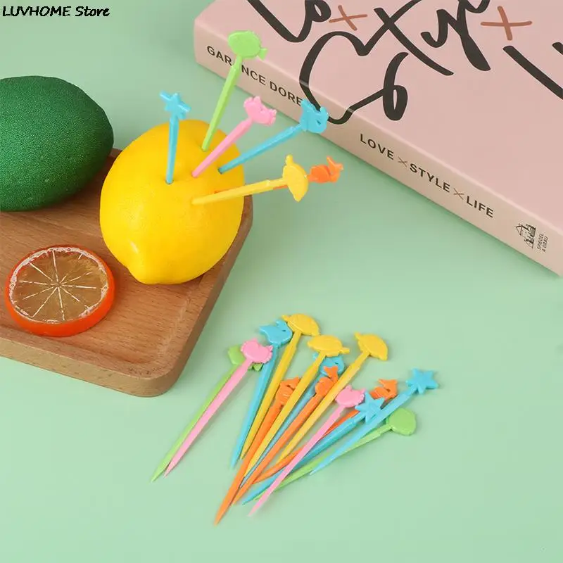

20Pcs/Set Cute Animal Food Toothpicks Mini Cartoon Toothpicks Bento Fruit Forks Lunch Box Toothpick Bento Lunch Decoration