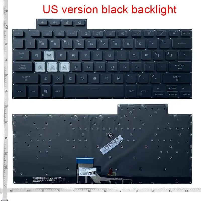 Клавиатура ноутбука LA/US для ASUS TUF Air FX516PR FX516PM FX516P FX516 FA516 английская с подсветкой