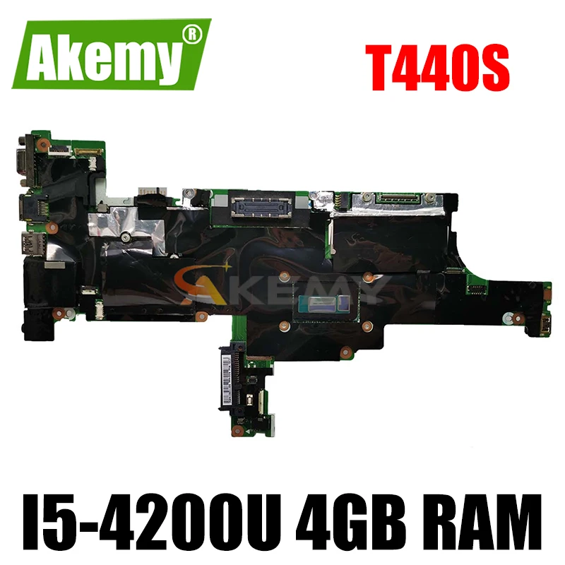 

Akemy For Lenovo ThinkPad T440S laptop Mainboard NM-A052 Motherboard with i5-4200U 4GB RAM T440S motherboard mainboard test OK