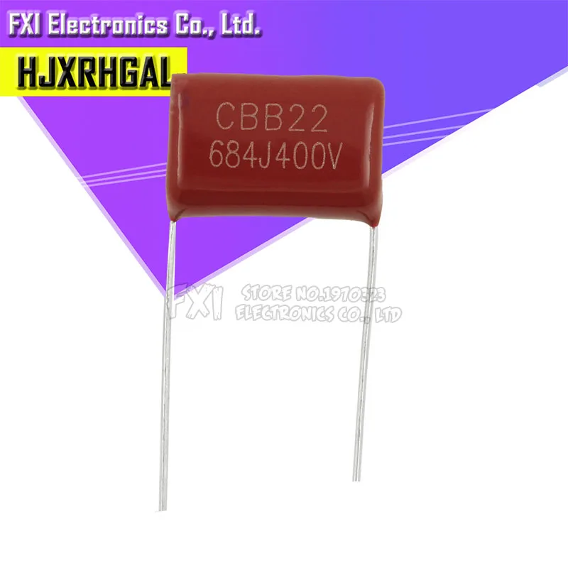 10 шт. 400V684J шаг 15 мм 0 68 мкФ 680nf 684 400 В CBB полипропиленовый пленочный конденсатор
