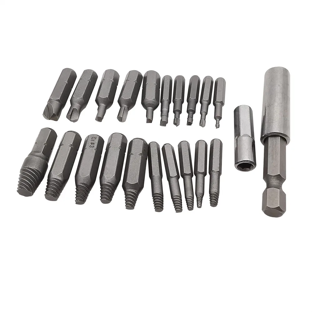

22Pcs/Box Screw Extractor Drill Bit Set for Disassemble Damaged Screws Bolt Stud Slip Teeth Demolish Broken Remover Repair Tools