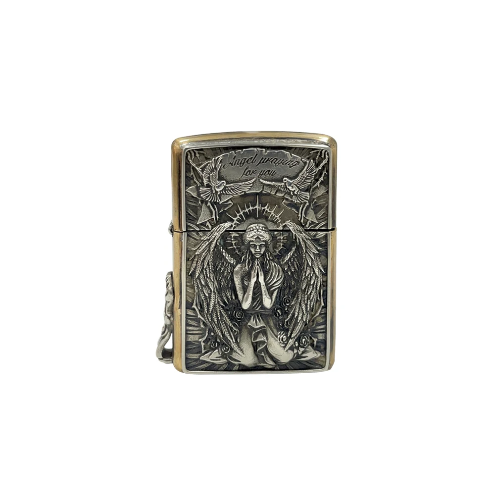 Латунная масляная зажигалка для хранения в винтажном стиле | AliExpress