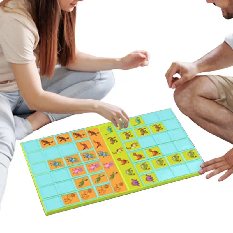 

Flip Cards Game Dinosaur Flip Memory Card Game Preschool Memory Games Brain Teaser Early Development Educational Toy For Kids