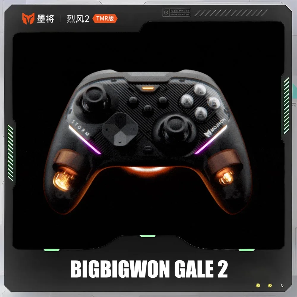 Фото Игровой контроллер BIGBIGWON Gale 2, беспроводной Bluetooth-джойстик TMR, игровой геймпад Apex Competitive Switch2 для ПК, Android, Mac, Steam №1