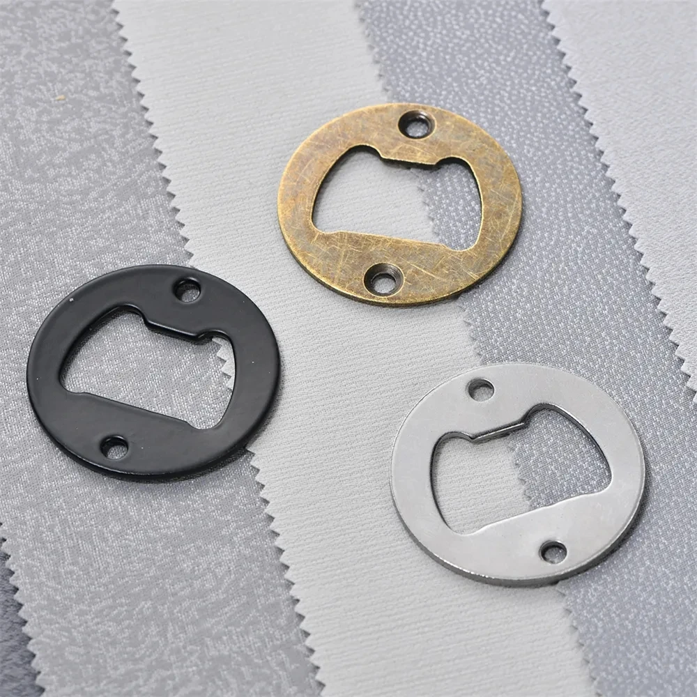 

100pcs Stainless Steel Round Bottle Opener Insert Beer Opener Hardware for Resin