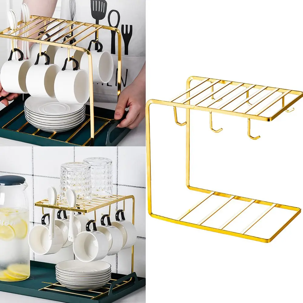 

Multipurpose Home Drying Organizer 6 Hook Kitchen Organize Mug Holder Mug Cups Stand Coffee Mug Storage Rack Holder