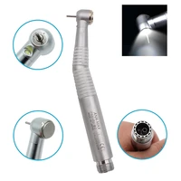 2holes dental led light e generator push button high speed handpiece air turbine triple water spray hand piece dentist tools