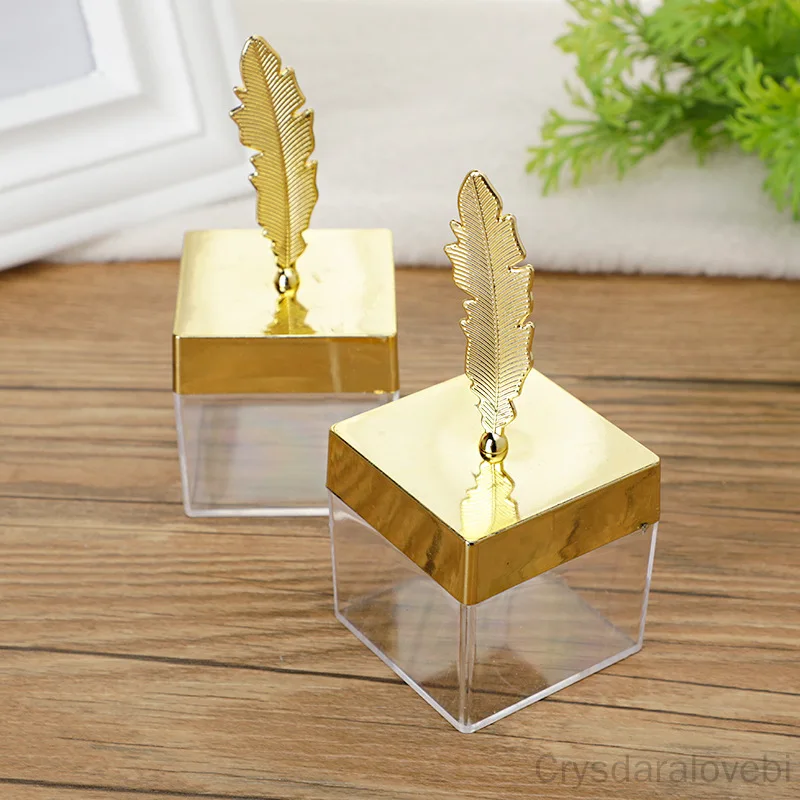 

Electroplating Gold Silver Square Wedding Candy Box Metal Personality Gift New European Retro Golden Wedding Candy Box