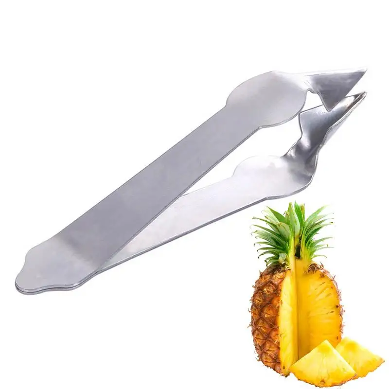 

Stainless Steel Pineapple Corer Cutter Tomato Stem Fruit Leaf Stem Remover Gadget Kitchen Tool Strawberry Husk Peeler Slicer