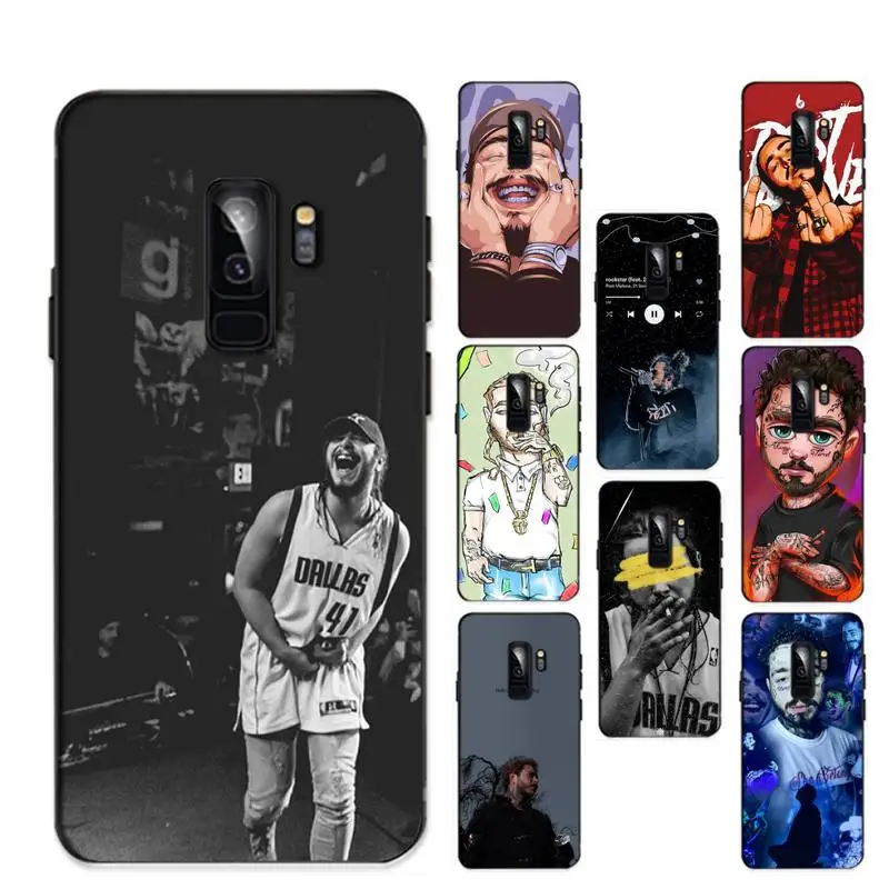 

Post Malone singer Phone Case for Samsung S20 lite S21 S10 S9 plus for Redmi Note8 9pro for Huawei Y6 cover
