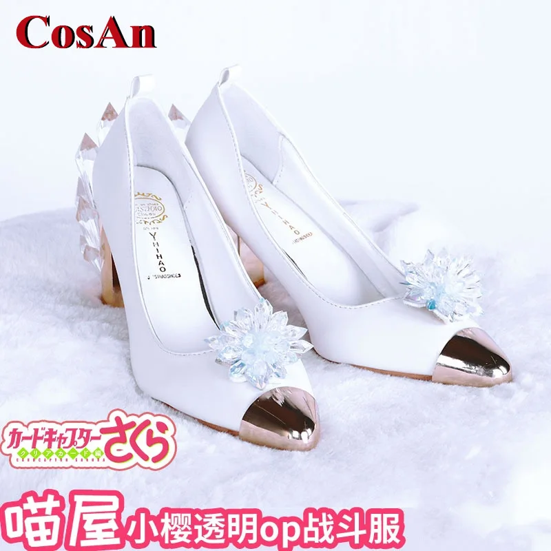 

CosAn Anime Cardcaptor Sakura Kinomoto Sakura Shoes Cosplay Universal Combat Boots Daily Wear Role Play Used Accessories