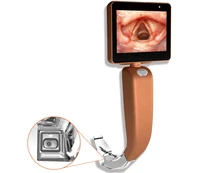 video laryngoscope with channeled disposable blades