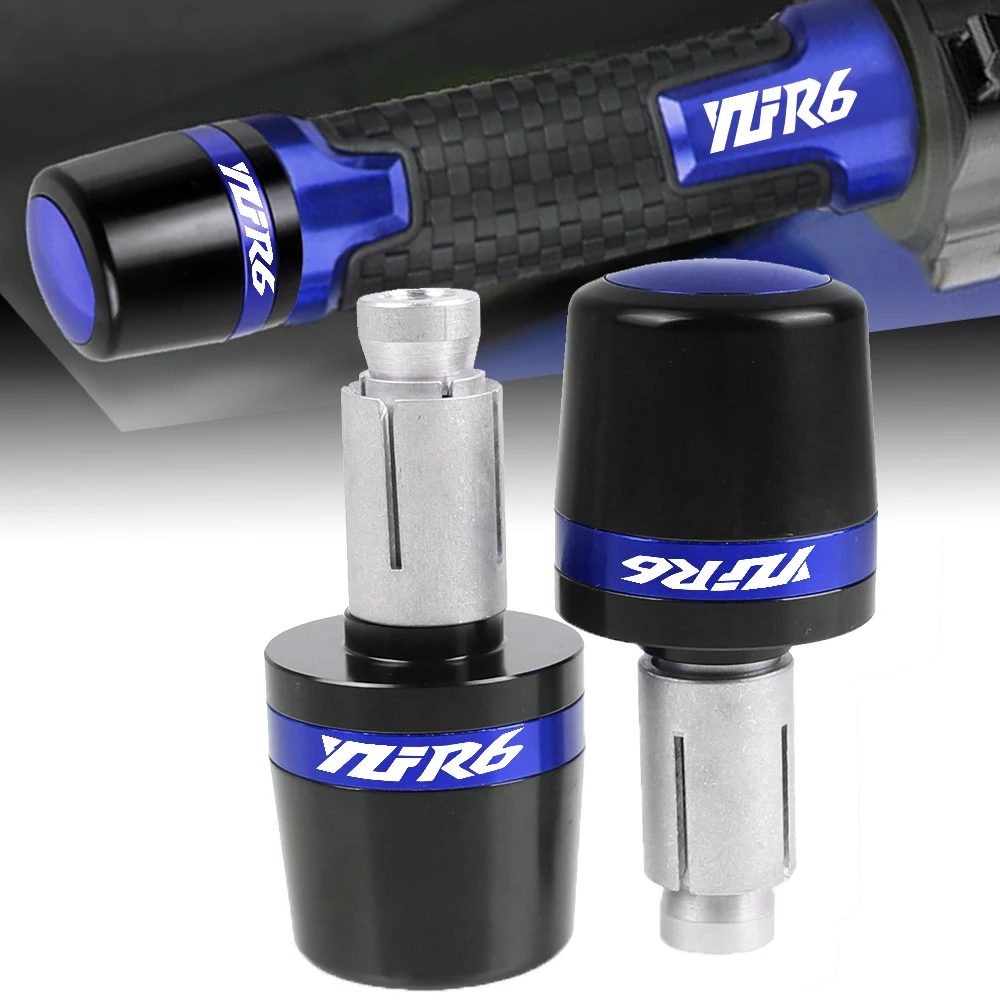 

For YAMAHA YZFR6 Motorcycle 7/8" 22MM CNC Handlebar Hand Grips Handle Bar End Cap Aluminum YZFR 6 1999 2000 2001 2002 2003 2004