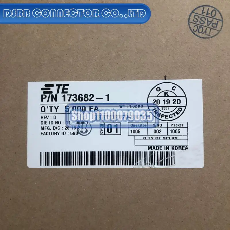 

5000 шт./партия, новые и оригинальные 173682-1 для 20-22AWG