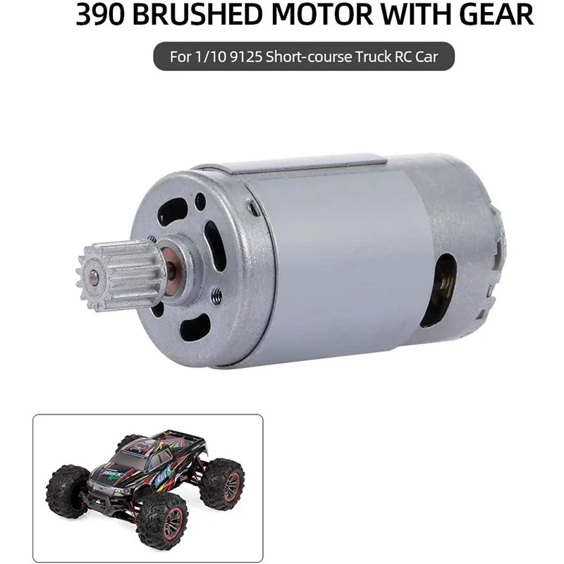 390 Motor With Gear For XLH 9125 1/10 RC Car Accessories Parts 25-DJ01
