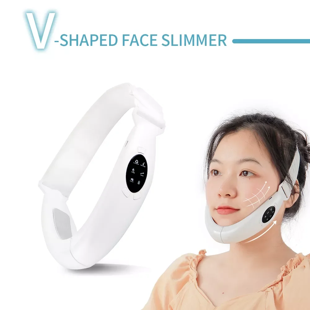 

NEW2022 Micro-Current V Face Slimmer High Frequency Vibration Skin Lifting Firming Massager Photon Rejuvenation Reduce Double Ch