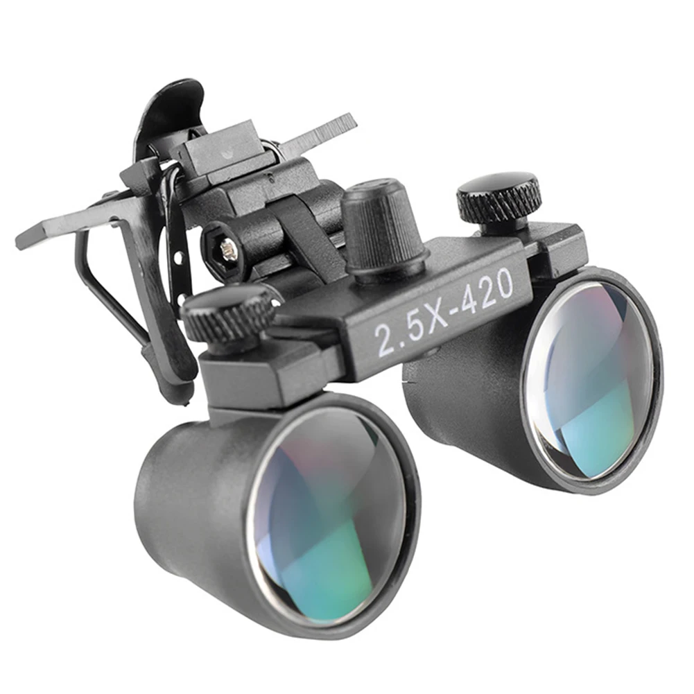

2.5X Clip-on Optical Glass Galilean Dental Loupes Dentist Surgical Magnifier Medical Magnifying Glasses Binocular for Myopia