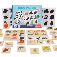wooden montessori kids toy find shape animal fruit shadow matching jigsaw puzzle thinking game early education learning toy gift