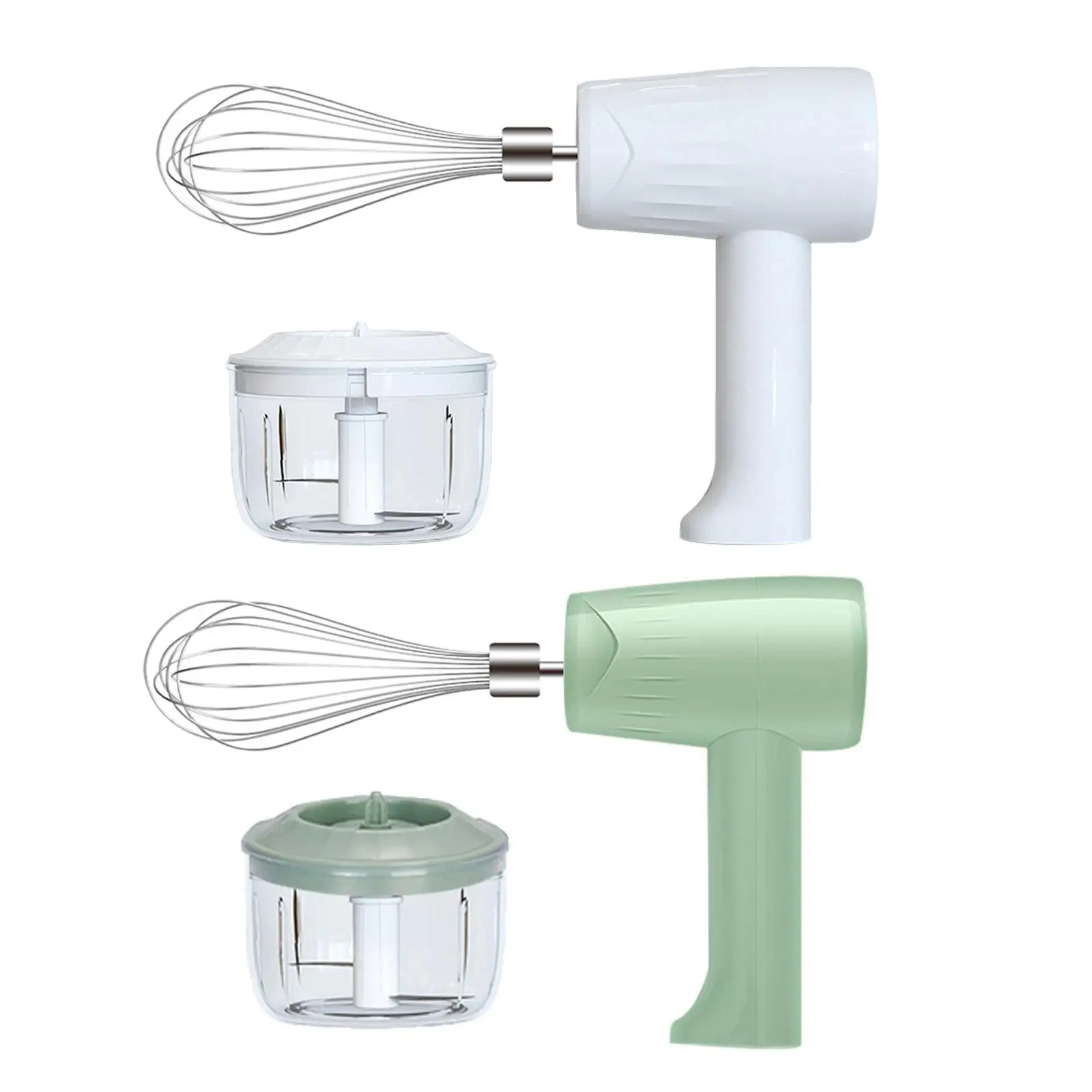 Eggbeater Portable Detachable USB Charging Stainless Steel Garlic Chopper for Cooking Baking
