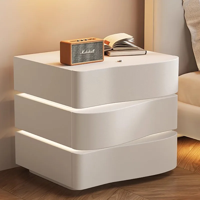 

Minimalist Modern Nightstand Nordic Bedroom Wood Bedside Storage Nightstands Home Luxury Mesa De Noche Garden Furniture Sets