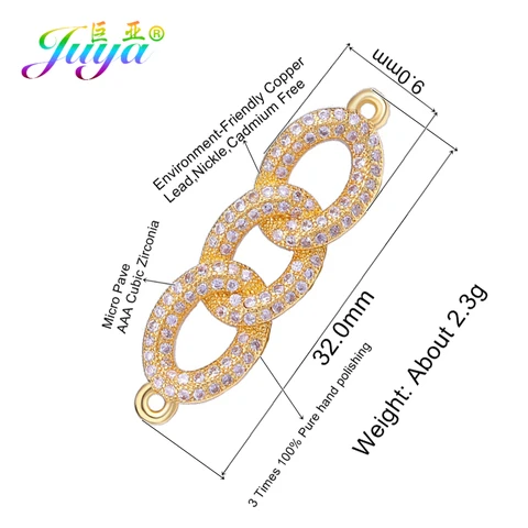 Juya медные подвески с кристаллами