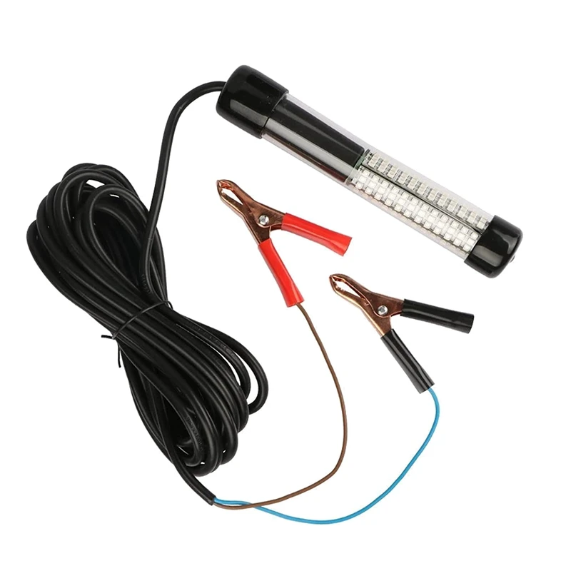 

ABHG Underwater Fishing Light,12V 180LED Lures Fish Lamp Fish Attractants Boat Ice Fishing Light Submersible Fish Lamp