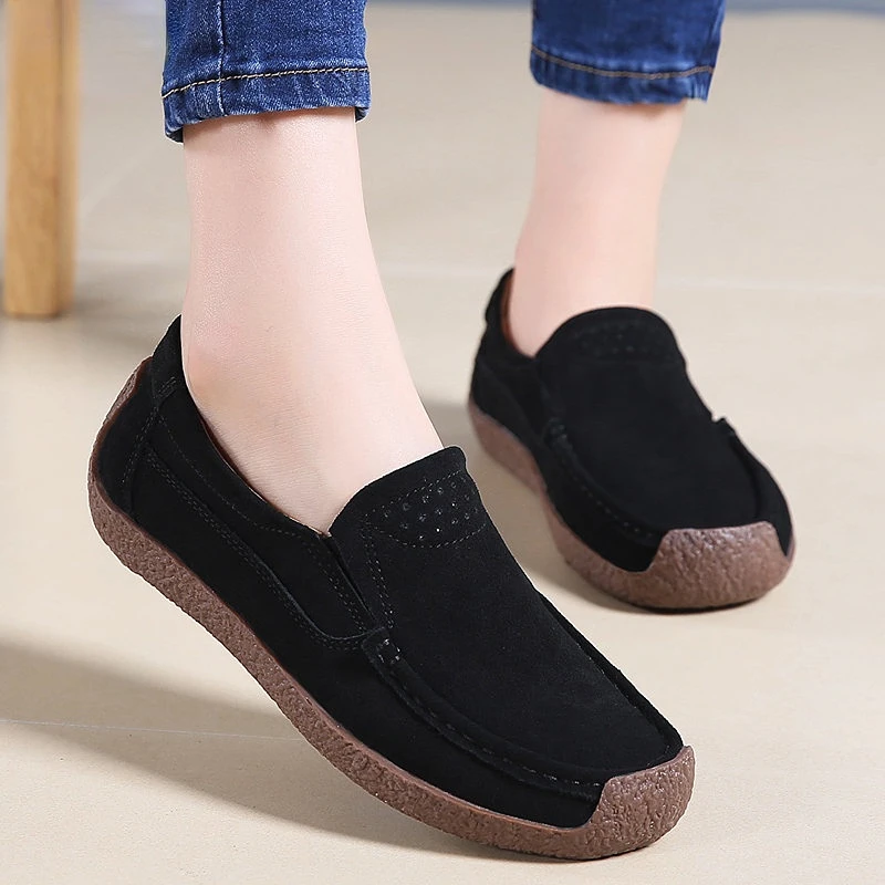 

Новинка 2023, весна-осень, Женская искусственная кожа, удобная обувь на плоской подошве с квадратным носком, осенняя повседневная женская обувь