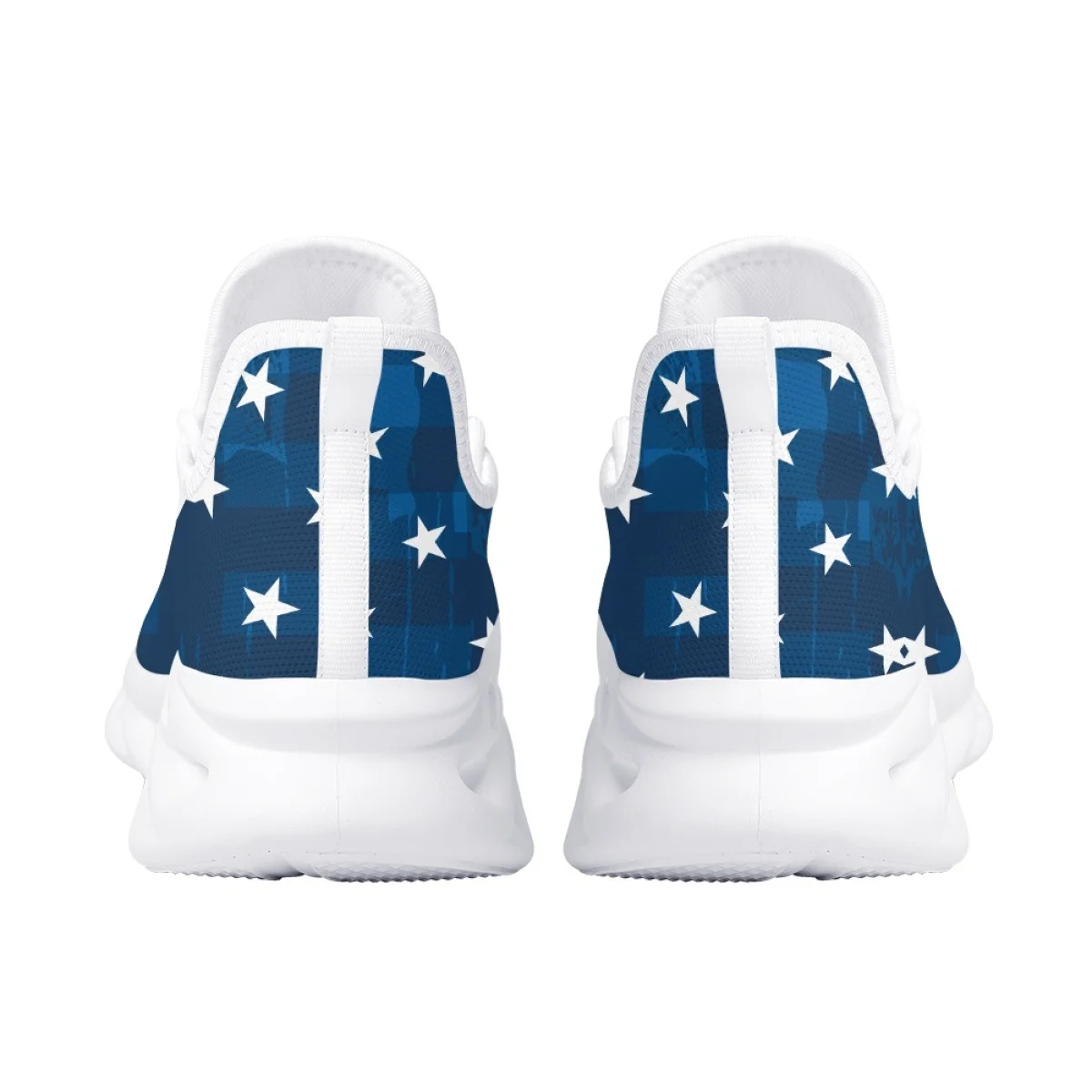 Belidome American Flag Design Shoes Womens Athletic Running Mesh Breathable Casual Sneakers Lace Up Walking Footwear Zapatos
