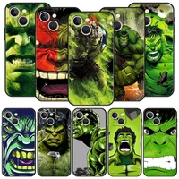 cartoon hulk luxury phone case for iphone 13 mini 12 11 pro max xr x se xs 7 8 plus soft silicone black cover shell funda