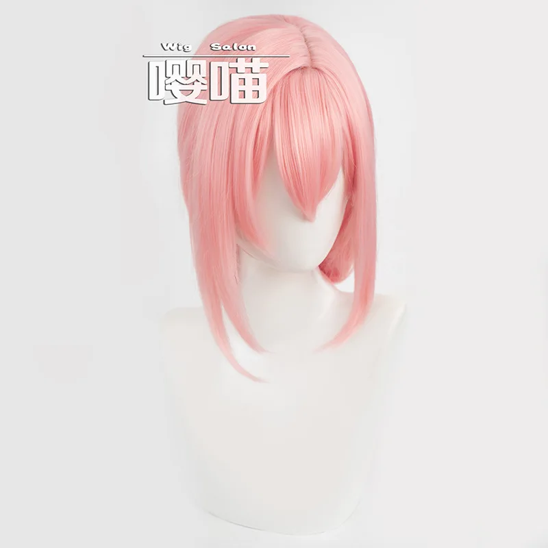 Парик для косплея Tsukishiro Yanagi игра Zenless Zone Zero 65 см розовые термостойкие