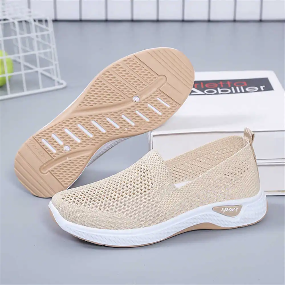 Flat-heeled Mesh White Women's Summer Sneakers Flats Pink Boots Ladies Women's Shoes Size 42 Sports Tenis Bity
