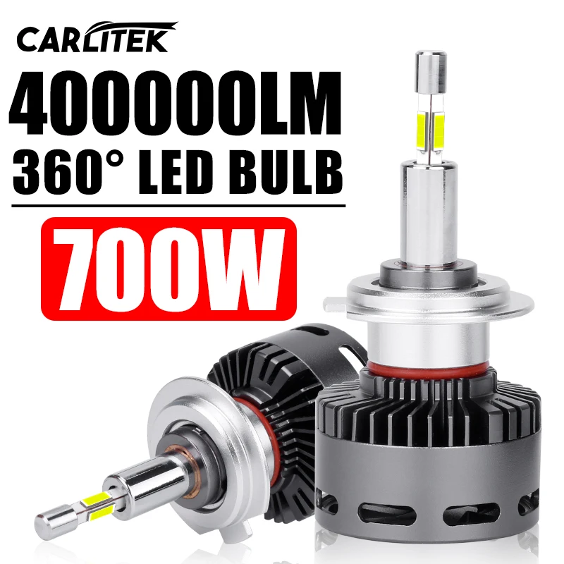 

CARLitek 360 3D H4 H7 H11 Led Bulbs Canbus H1 H8 H11 9005 9006 HB3 HB4 9012 HIR2 Fog Lights 400000LM 700W Bi Led Projector lenes