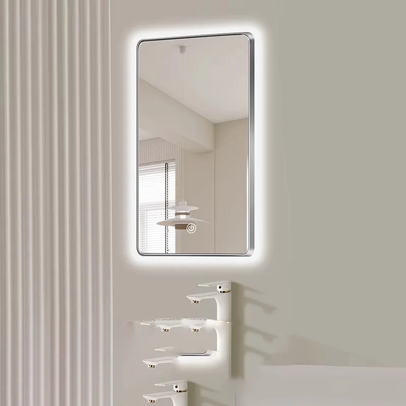 

Dressing Decorative Wall Mirrors Adhesive Led Bathroom Makeup Bath Mirrors Custom Smart Decoracion Hogar Decoration Home ZSJ