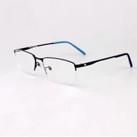 brand vintage half rim alloy business prescription glasses frames mmen lightweight high quality optical eyeglasses frame mb0107o