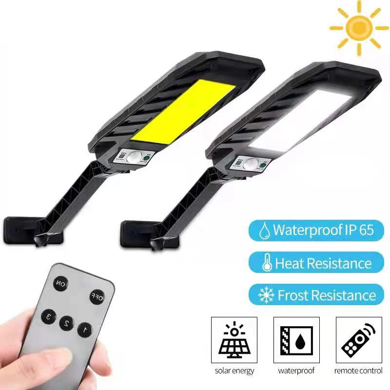 

Outdoor Solar Lamp 180COB Super Bright Solar Light PIR Motion Sensor Remote Control Waterproof Street Wall Lamp For Garden Décor