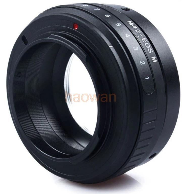 Переходное кольцо m42-eosm для крепления объектива m42 42 мм к беззеркальной камере canon