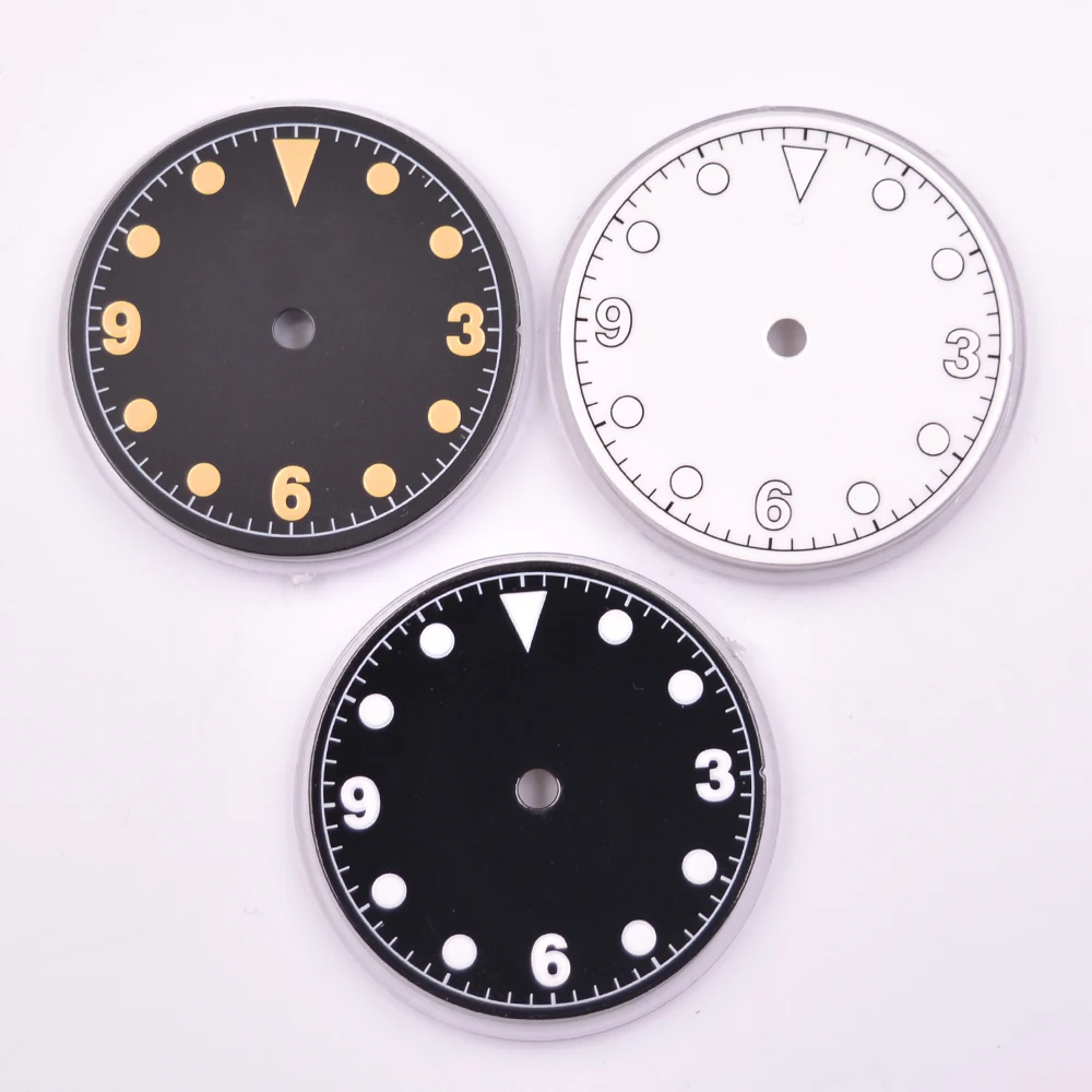 

28,5 мм стерильный циферблат подходит для ETA 2836 2824 Miyota 8205 8215 821A светящийся циферблат часов