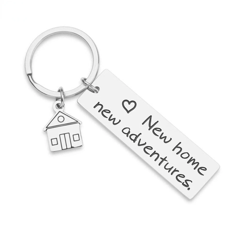 

Housewarming Keychain Gifts for New Home Gift First Home Keyring Best Neighbor Gift Realtor Closing Gifts New Adventures Present