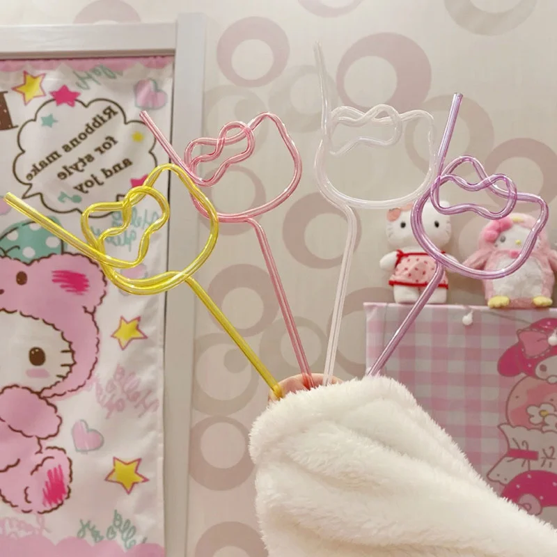 10 штук забавных красочных соломинок для барбекю на день рождения посуда напитков